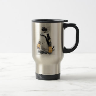 Taza De Viaje Pingüino Pequeño Con Engranaje De Hockey