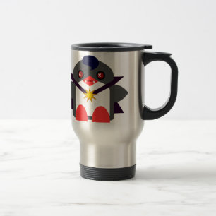 Taza De Viaje Pingüino Vampiro Kawaii