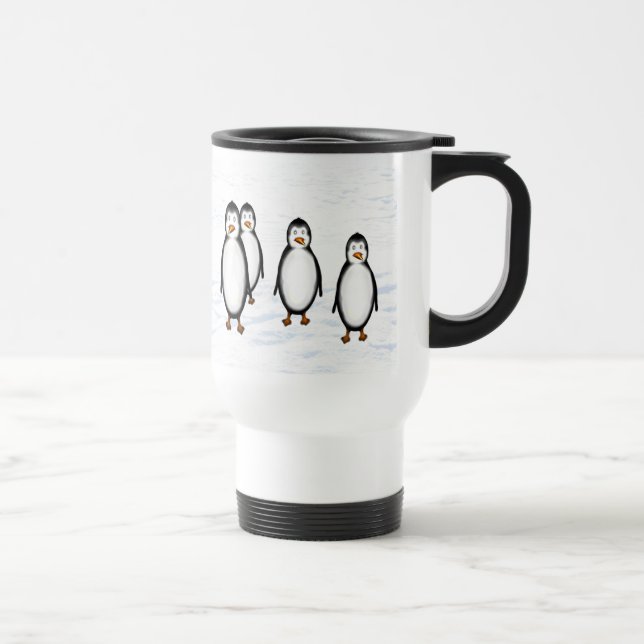 Taza De Viaje Pingüinos (Derecha)