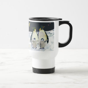 Taza De Viaje Pingüinos de emperador en el invierno antártico