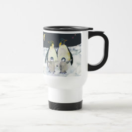 Taza De Viaje Pingüinos emperadores en el invierno antártico