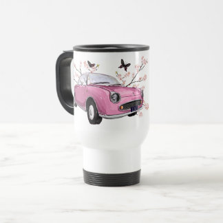 Taza De Viaje Pink Figaro travel mug - roze reisbeker