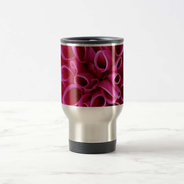 Taza De Viaje Pink Flower Travel Mug  (Centro)