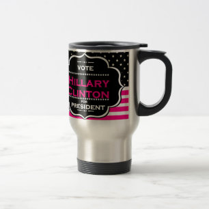 Taza De Viaje pink hillary clinton