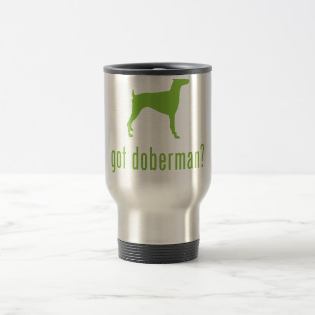 Taza De Viaje Pinscher del Doberman (Centro)