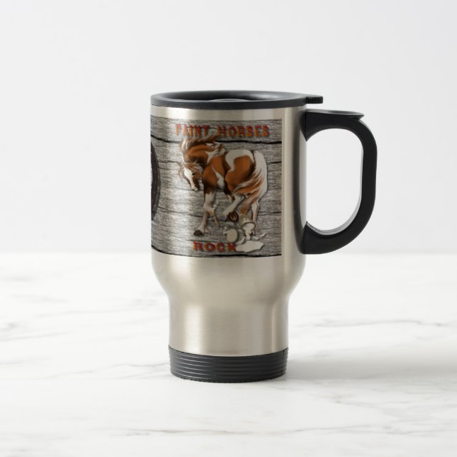 Taza De Viaje Pinte el mugsP de la roca de los caballos (Derecha)