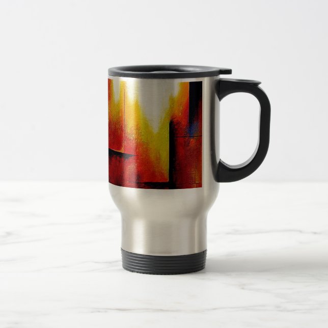 Taza De Viaje Pintura abstracta de Hizli (Derecha)