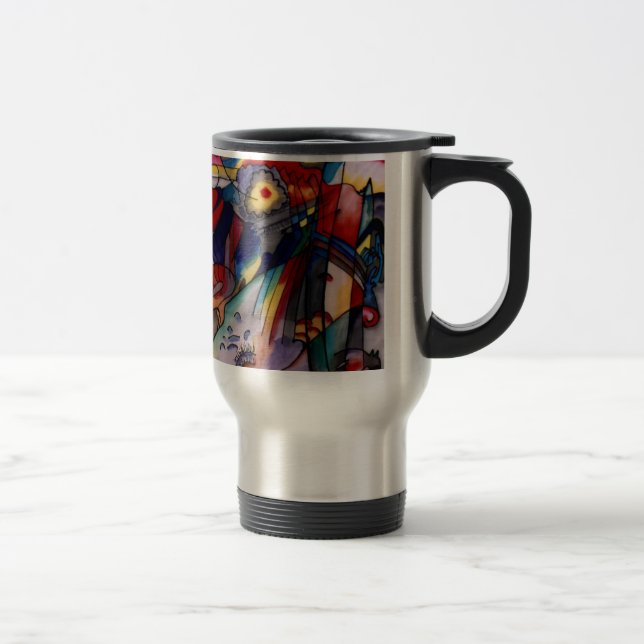 Taza De Viaje Pintura abstracta de Kandinsky 1913 (Derecha)