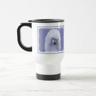 Taza De Viaje Pintura blanca de canapé estándar - Arte de perro 