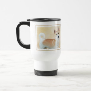 Taza De Viaje Pintura canaense de perro - Arte original de perro