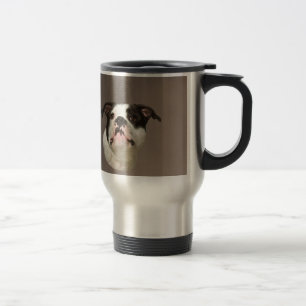 Taza De Viaje Pintura de arte de color de agua de bulldog