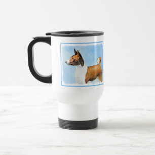 Taza De Viaje Pintura de Basenji - Arte original muy bonito