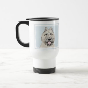 Taza De Viaje Pintura de Bouvier des Flandres - Arte original de