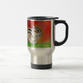 Taza De Viaje Pintura de Chipmunk
