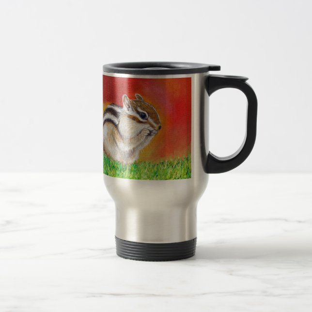 Taza De Viaje Pintura de Chipmunk (Derecha)