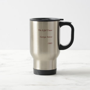 Taza De Viaje Pintura de Georges Seurat: La Torre Eiffel (1889)