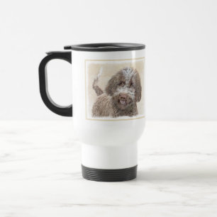 Taza De Viaje Pintura de Lagotto Romagnolo - Arte de perro origi