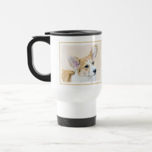 Taza De Viaje Pintura de Pembroke Welsh Corgi - Arte original de
