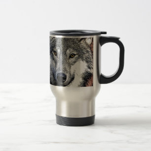 Taza De Viaje Pintura de Wolf Eyes