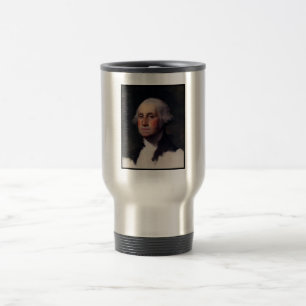 Taza De Viaje Pintura del Presidente estadounidense George Washi