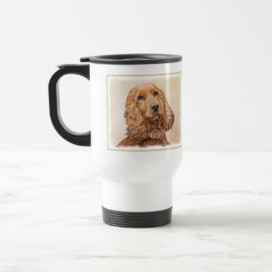 Taza De Viaje Pintura española de Cocker - Arte original del per