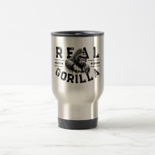 Taza De Viaje Pintura facial de GORILA REAL de Kevin's Corner Ba