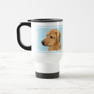 Taza De Viaje Pintura Ridgeback Rhodesiana - Arte Perro Original