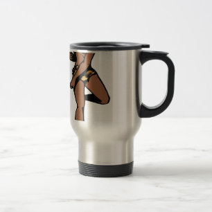 Taza De Viaje pinza africana de leopard print