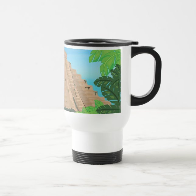 Taza De Viaje Pirámide azteca (Derecha)