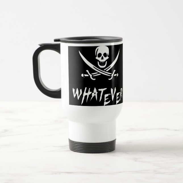 Taza De Viaje Pirata de "Rogelio apático" {Whitebeard} (Izquierda)