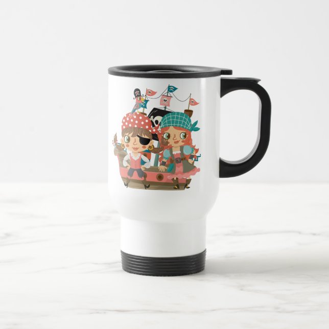 Taza De Viaje Piratas femeninos (Derecha)