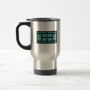 Taza De Viaje pista de tenis