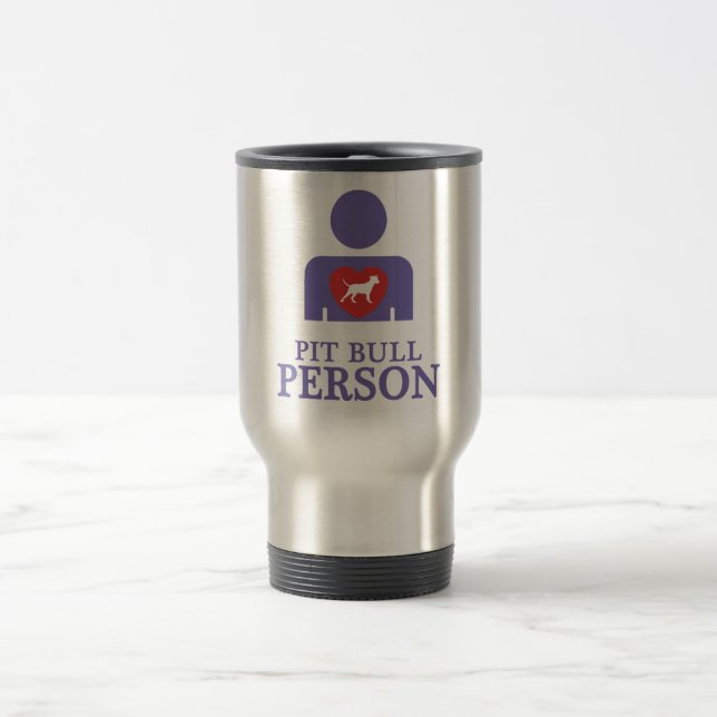 Taza De Viaje Pitbull Terrier americano (Centro)