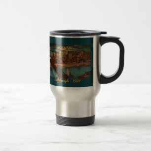 Taza De Viaje Pittsburgh Por Moonlight Travel Mug