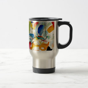 Taza De Viaje PixDezines Kandinsky 1913 Batalla Naval Improv 31