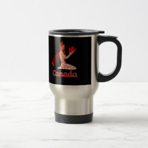 Taza De Viaje Pixe canadiense con hoja de arce