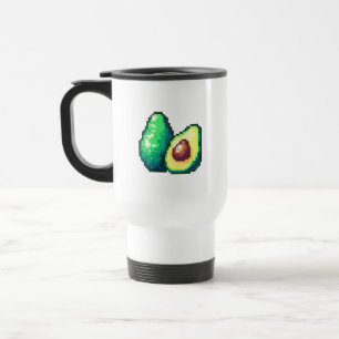Taza De Viaje Pixel Art Aguacate Mug
