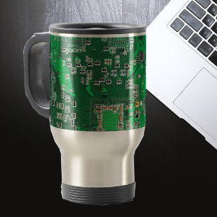 Taza De Viaje Placa del circuito impreso para el circuito verde