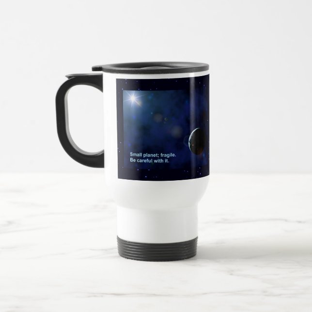 Taza De Viaje Planeta frágil (Izquierda)