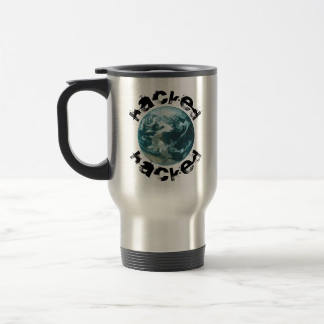 Taza De Viaje Planeta Tierra hackeada (Izquierda)