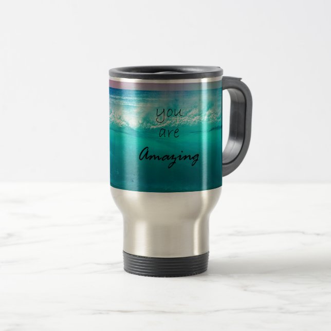 Taza De Viaje Playa asombrosa (Anverso derecho)