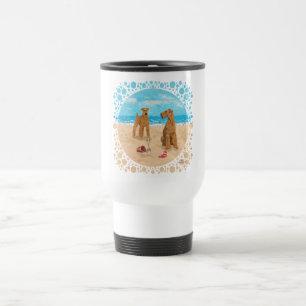 Taza De Viaje Playa de Terriers Irlandeses