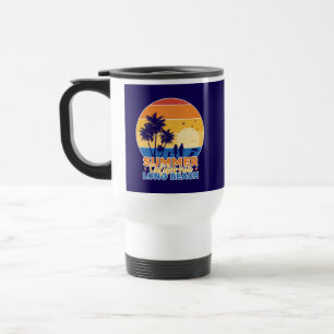 Taza De Viaje Playa larga de verano de California-66594