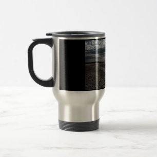 Taza De Viaje Playa nublada en el Mar del Norte