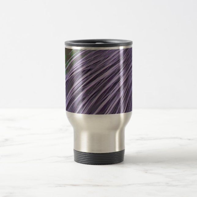 Taza De Viaje Plumas azules de Lavender (Centro)