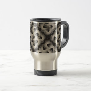 Taza De Viaje Plumas blancas voladoras