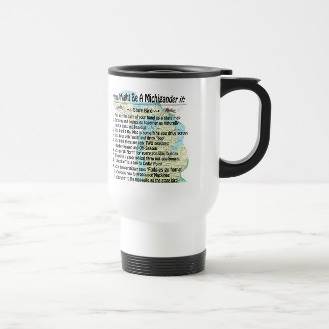Taza De Viaje Podría Ser Un Michigander Si: (Derecha)
