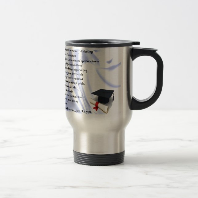 Taza De Viaje Poema    GraduationGrandson (Derecha)