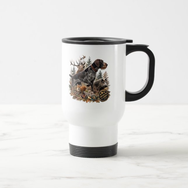 Taza De Viaje Pointer alemán de pelo duro (Derecha)