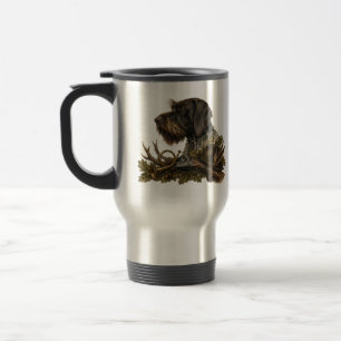 Taza De Viaje Pointer de Pelo Cargado Alemán – Colección de Caza